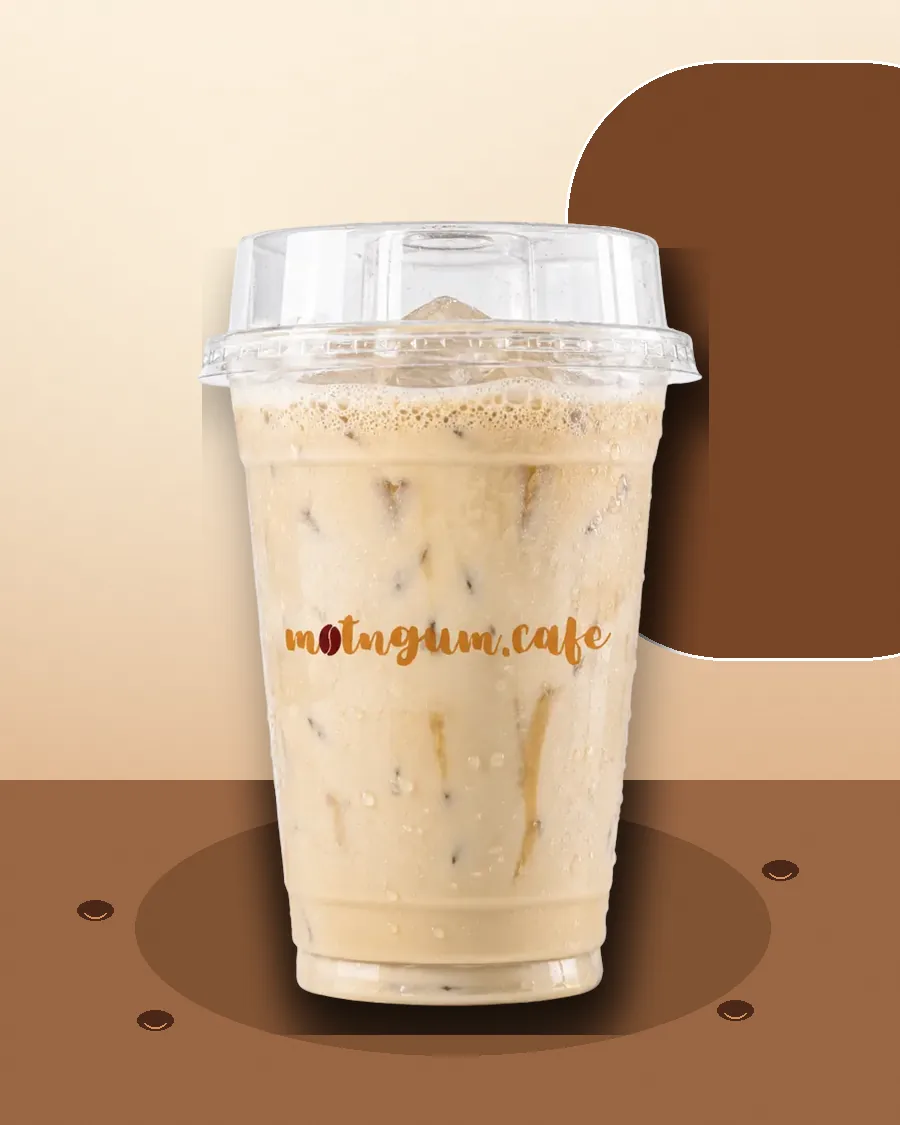 Americano Mật Ong Một Ngụm trong art direction Café ấm · chất liệu mộc · ánh sáng đất